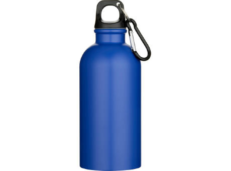 Botella de 400 ml de acero inoxidable mate con certificado RCS de una sola pared con mosquetón Oregon