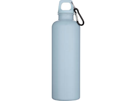 Botella de 750 ml con mosquetón en color liso de plástico reciclado con certificado RCS Oregon  