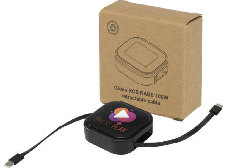 Cable retráctil reciclado 5 en 1 para sincronización de datos y carga rápida de 100 W con kit de herramientas para smartphone