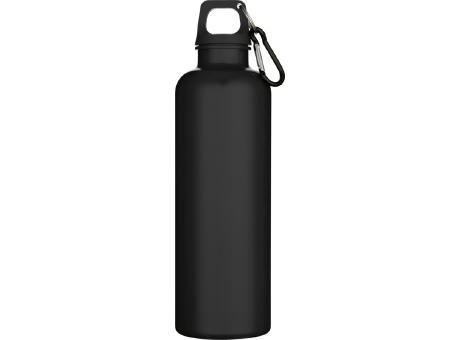 Botella de 750 ml con mosquetón en color liso de plástico reciclado con certificado RCS Oregon  