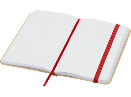 Libreta de tapa dura A6 de material reciclado con páginas lisas Reed