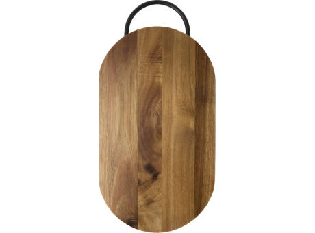 Tabla de cortar de madera de acacia con mango Julienne