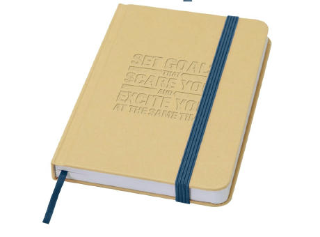 Libreta de tapa dura A6 de material reciclado con páginas lisas Reed