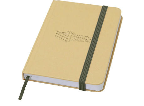Libreta de tapa dura A6 de material reciclado con páginas lisas Reed