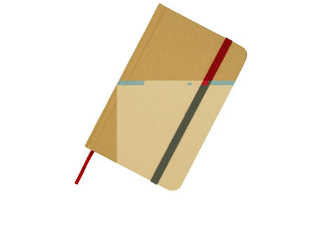 Libreta de tapa dura A6 de material reciclado con páginas lisas Reed