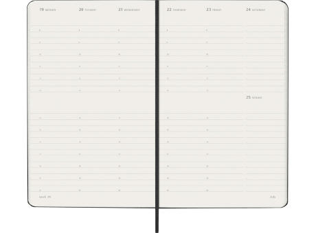 Agenda vertical L de 12 meses con tapa dura Moleskine