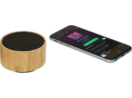 Altavoz Bluetooth® de bambú Cosmos