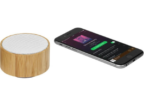 Altavoz Bluetooth® de bambú Cosmos