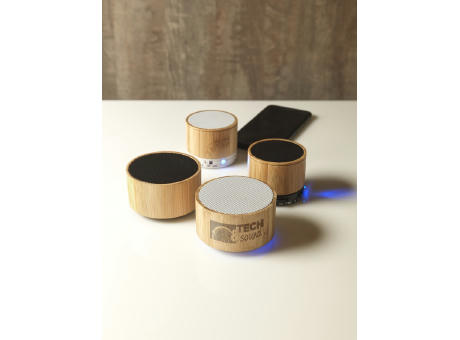 Altavoz Bluetooth® de bambú Cosmos