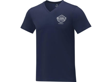 Camiseta de manga corta y cuello en V para hombre 