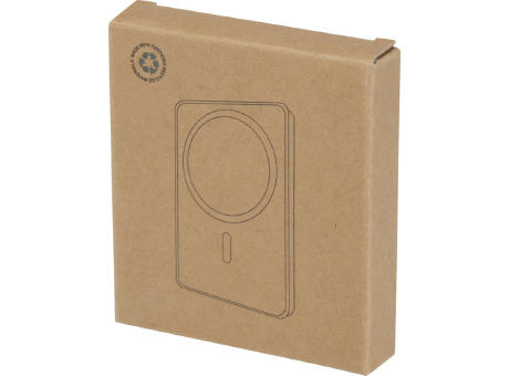 Batería externa inalámbrica magnética de 5000 mAh y 15 W con PD de 20 W fabricada con plástico reciclado Acrab