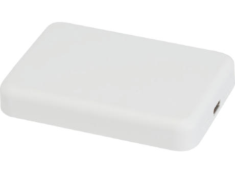 Batería externa inalámbrica magnética de 5000 mAh y 15 W con PD de 20 W fabricada con plástico reciclado Acrab