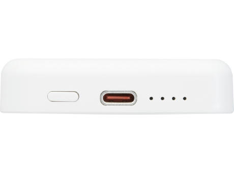 Batería externa inalámbrica magnética de 5000 mAh y 15 W con PD de 20 W fabricada con plástico reciclado Acrab