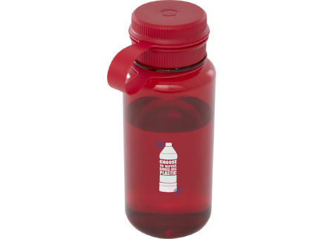 Botella deportiva de RPET con certificado RCS, de 900 ml y con tapa multifunción Ryder