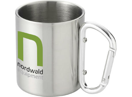 Taza isotérmica de 200 ml con mosquetón Alps