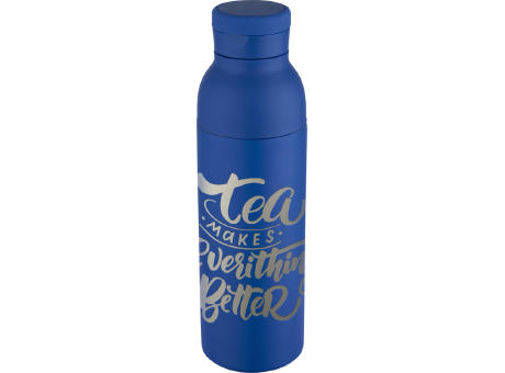 Botella de 650 ml con doble pared aislante de acero inoxidable reciclado RCS Illuminate