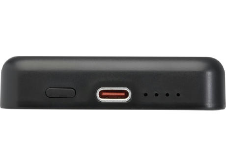 Batería externa inalámbrica magnética de 5000 mAh y 15 W con PD de 20 W fabricada con plástico reciclado Acrab