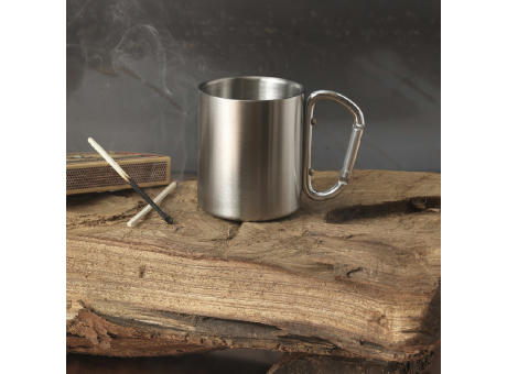 Taza isotérmica de 200 ml con mosquetón Alps