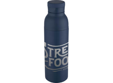Botella de 650 ml con doble pared aislante de acero inoxidable reciclado RCS Illuminate