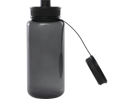 Botella deportiva de RPET con certificado RCS, de 900 ml y con tapa multifunción Ryder