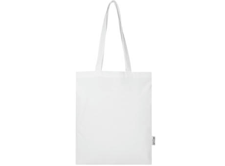 Bolsa Tote de 7 L de algodón reciclado de 140 g/m² con certificado GRS Madras Blend