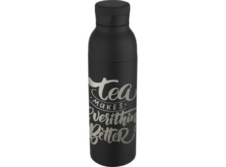 Botella de 650 ml con doble pared aislante de acero inoxidable reciclado RCS Illuminate