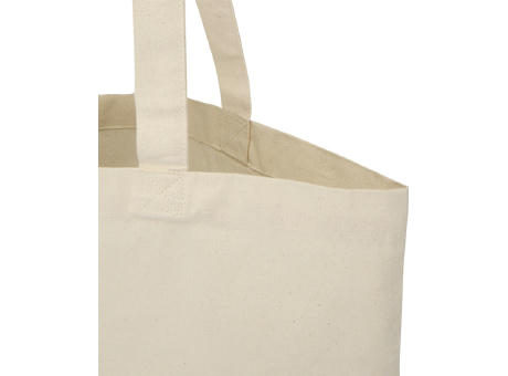 Bolsa Tote de 7 L de algodón reciclado de 140 g/m² con certificado GRS Madras Blend