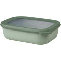 Mepal Cirqula, recipiente rectangular de 1000 ml con varios compartimentos