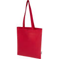 Bolsa Tote de 7 L de algodón reciclado de 140 g/m² con certificado GRS Madras Blend