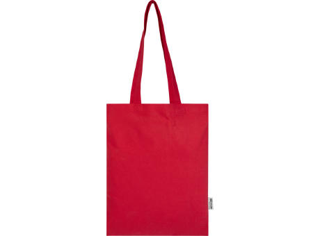 Bolsa Tote de 7 L de algodón reciclado de 140 g/m² con certificado GRS Madras Blend