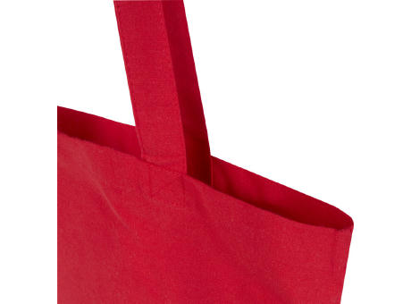 Bolsa Tote de 7 L de algodón reciclado de 140 g/m² con certificado GRS Madras Blend