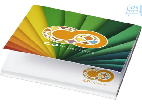 Sticky-Mate® Notas adhesivas de 75x75mm con tapa blanda