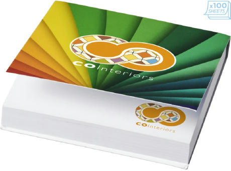 Sticky-Mate® Notas adhesivas de 75x75mm con tapa blanda