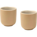 Juego de 2 tazas de espresso de cerámica acabado mate de 90 ml Male