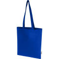 Bolsa Tote de 7 L de algodón reciclado de 140 g/m² con certificado GRS Madras Blend