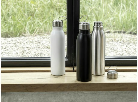 Bidón de acero inoxidable con asa de metal de 720 ml con certificación RCS  