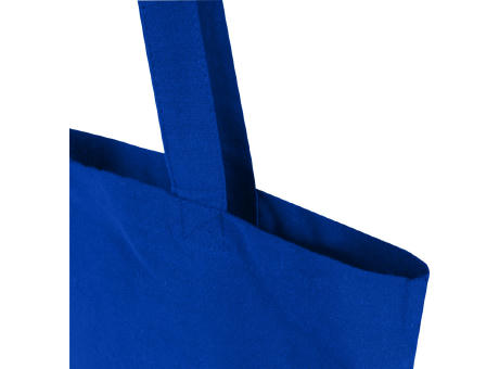 Bolsa Tote de 7 L de algodón reciclado de 140 g/m² con certificado GRS Madras Blend