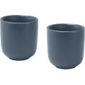 Juego de 2 tazas de espresso de cerámica acabado mate de 90 ml Male