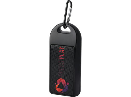 Altavoz Bluetooth® de plástico reciclado de 3 W IPX4 con certificación RCS Omni