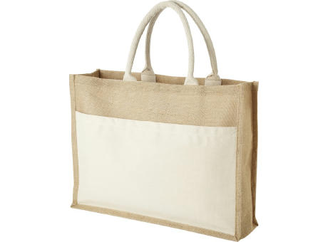 Bolsa Tote de yute con bolsillo Mumbay