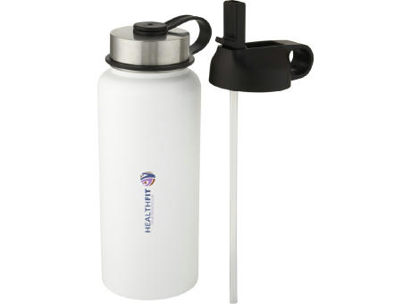 Bidón deportivo con aislamiento de cobre al vacío de 1 l con 2 tapas Supra