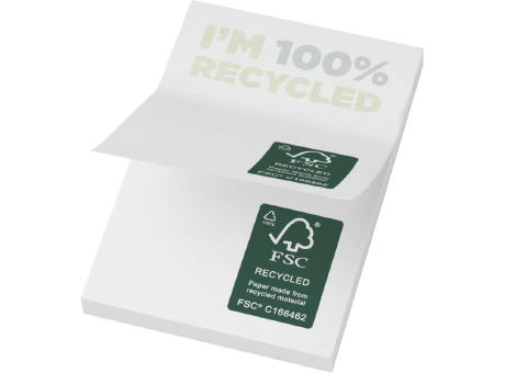 Bloc de notas adhesivas de papel reciclado de 50 x 75 mm Sticky-Mate® 