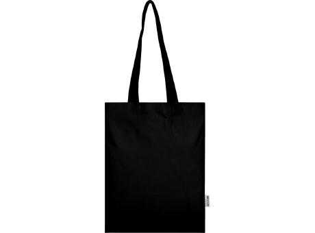 Bolsa Tote de 7 L de algodón reciclado de 140 g/m² con certificado GRS Madras Blend