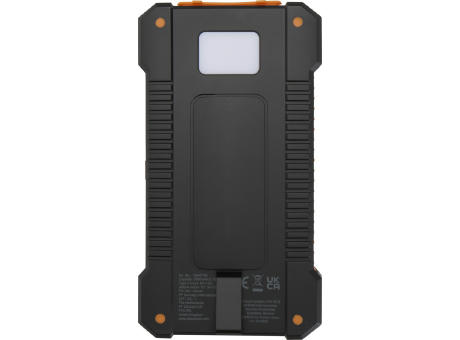 Batería externa solar de 5000 mAh y 10 W de plástico reciclado robusto con linterna incorporada Altair