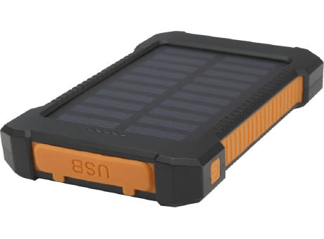 Batería externa solar de 5000 mAh y 10 W de plástico reciclado robusto con linterna incorporada Altair