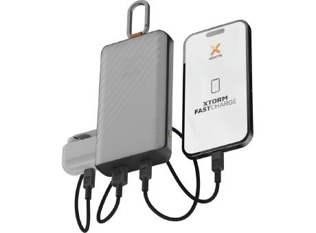 Batería externa solar de 10 000 mAh y 15 W con luz Xtorm XG2S101 Go2