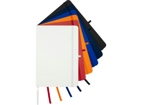 Libreta de tapa dura A5 de material reciclado con páginas rayadas Teak
