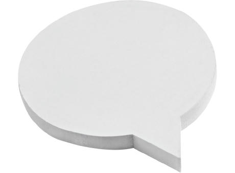 Libreta con notas adhesivas de material reciclado con forma de bocadillo Sticky-Mate®
