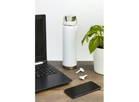 Botella de 650 ml de acero inoxidable reciclado con certificado RCS con aislamiento de cobre Thor 