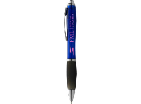 Bolígrafo de color y empuñadura negra Nash (tinta negra)